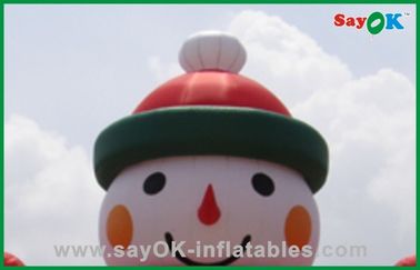 ক্রিসমাস সান্তা স্নোম্যান Inflatable ক্রিসমাস সজ্জা 5m উচ্চতা