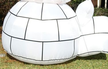 সান্তা হাট সঙ্গে ক্রিসমাস সান্তা স্নোম্যান Inflatable হলিডে সজ্জা
