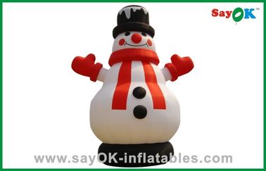 বিশাল বড়োদিনের উৎসব Snowman Inflatable হলিডে সজ্জা অক্সফোর্ড কাপড়