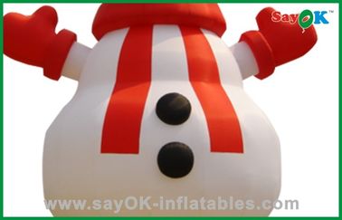 বিশাল বড়োদিনের উৎসব Snowman Inflatable হলিডে সজ্জা অক্সফোর্ড কাপড়
