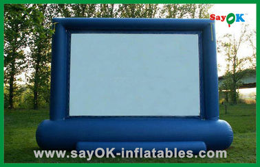 Inflatable Tv Screen Outdoor Hot Selling 4X3M অক্সফোর্ড ক্লথ এবং প্রজেকশন ক্লথ ইনফ্ল্যাটেবল মুভি স্ক্রীন বিক্রয়ের জন্য