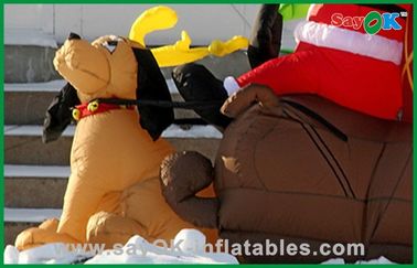 একটি কুকুর, অক্সফোর্ড কাপড় বা পিভিসি সঙ্গে প্রোমোশনাল Inflatable ক্রিসমাস সজ্জা