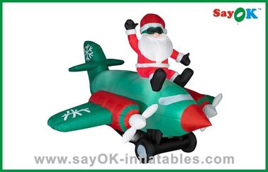 বড় Inflatable সান্তা ক্লজ আউটডোর SGS সঙ্গে ক্রিসমাস সজ্জা উড়ে