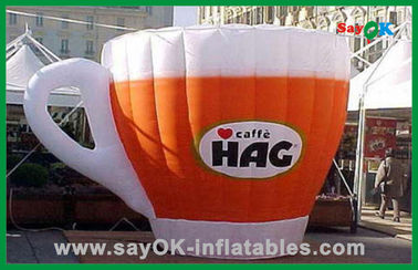 প্রোমোশনাল কার্যকলাপ আউটডোর বিজ্ঞাপন Inflatable Coffee Cup For Sale