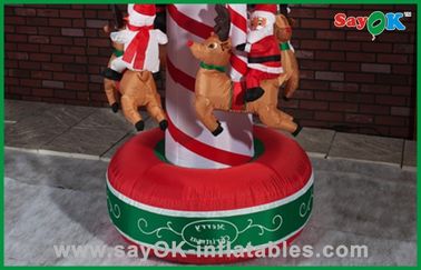 মজার ক্রিসমাস ক্যারোজেল Inflatable হলিডে সজ্জা বায়ু ফুটো Inflatables