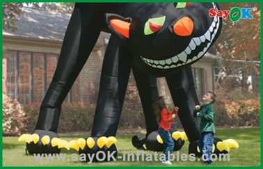 LED আলোর Inflatable হলিডে সজ্জা মজার Inflatable হ্যালোইন ক্যাট