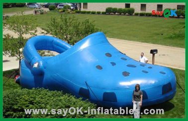 ব্লু জায়ান্ট Inflatable জুতা পলিয়েস্টার কাপড় Inflatable বিজ্ঞাপন পণ্য