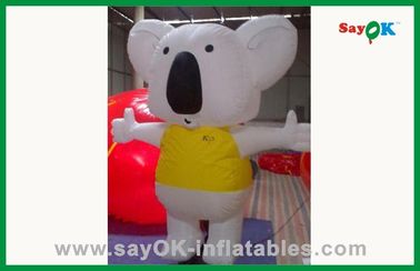 সরানো হলুদ এবং সাদা inflatable মাউস inflatable পার্টি সজ্জা