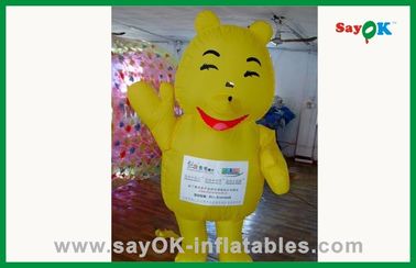 জল পার্শ্ব জন্য কাস্টমাইজড Inflatable কার্টুন অক্ষর হলুদ Inflatable Bear