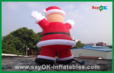 কাস্টম লাল Inflatable ক্রিসমাস ক্রিসমাস বিট Inflatable কার্টুন ক্যারেক্টার সাথে