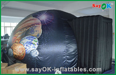 হোম মোবাইল Inflatable গ্রহের দোকান ব্ল্যাক বাণিজ্যিক Inflatable গম্বুড় তাঁবু