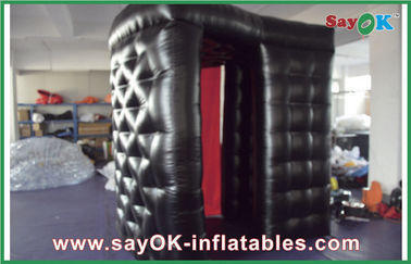 Inflatable পার্টি সজ্জা দুই দরজা কাস্টম Inflatable পণ্য অক্সফোর্ড কাপড় / PVC আউটডোর প্রদর্শনী ফটোবুথ তাঁবু