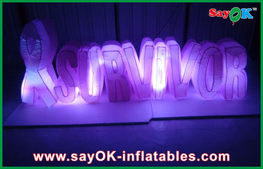 পর্যায় অক্সফোর্ড কাপড় Inflatable আলোর অলংকরণ বাণিজ্যিক Inflatable সংখ্যা