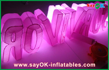 পর্যায় অক্সফোর্ড কাপড় Inflatable আলোর অলংকরণ বাণিজ্যিক Inflatable সংখ্যা