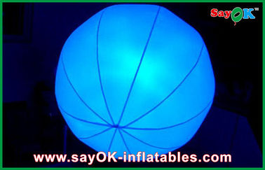 হলুদ / নীল LED বেলুন প্রভা Chrismas Inflatable পর্যায় সজ্জা