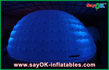 আউটডোর Inflatable গুম্বজ LED তাঁবু কাস্টম পারিবারিক ক্যাম্পিং বাবল তাঁবু