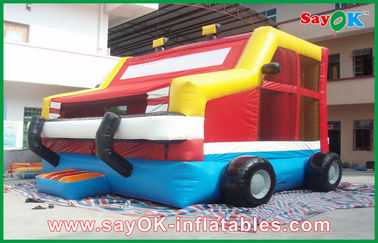 আউটডোর লিটল Tikes Inflatable বাউন্সার ট্রাক আকার এমভিস্ম্যান্ট পার্ক জন্য পিভিসি জাম্পার হাউস