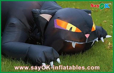 কাস্টমাইজড Inflatable হলিডে সজ্জা বায়ুবাহক Inflatable কালো ক্যাট