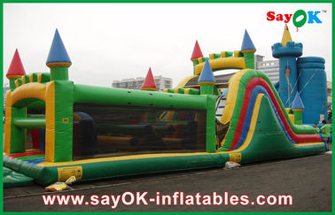 কাসল আকৃতি Inflatable বাউন্সার স্লাইড সঙ্গে / পার্ক জন্য Inflatable কম্বো