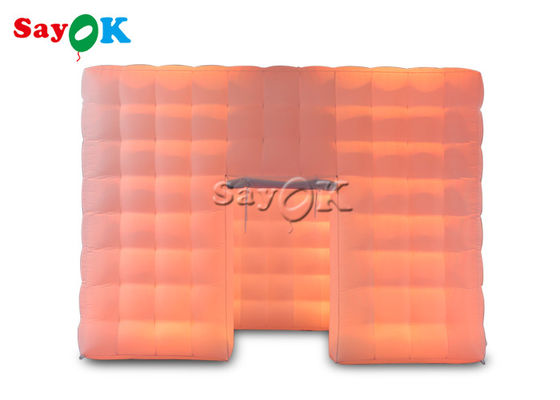 কাস্টম inflatable তাঁবু বড় বহনযোগ্য বহিরঙ্গন ইভেন্ট Led আলো সঙ্গে inflatable ঘনক্ষেত্র তাঁবু