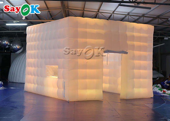 কাস্টম inflatable তাঁবু বড় বহনযোগ্য বহিরঙ্গন ইভেন্ট Led আলো সঙ্গে inflatable ঘনক্ষেত্র তাঁবু