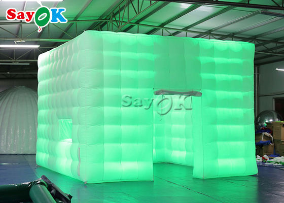 কাস্টম inflatable তাঁবু বড় বহনযোগ্য বহিরঙ্গন ইভেন্ট Led আলো সঙ্গে inflatable ঘনক্ষেত্র তাঁবু