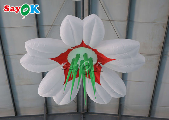 রঙিন 1.5m/2m Inflatable LED ঝুলন্ত ফুল বিবাহের সজ্জা জন্য