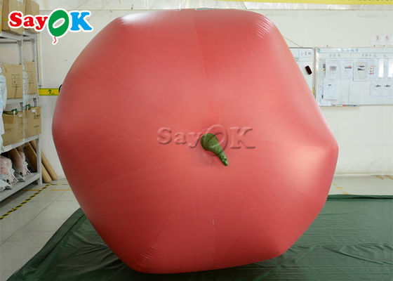 ভাড়া ব্যবসার জন্য 2 মি জায়ান্ট লাল ফল Inflatable আপেল বেলুন মডেল