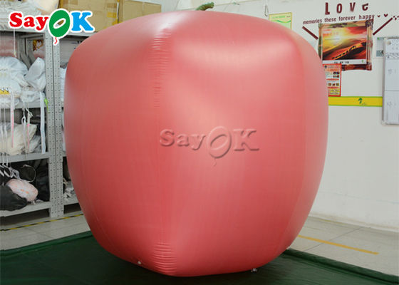 ভাড়া ব্যবসার জন্য 2 মি জায়ান্ট লাল ফল Inflatable আপেল বেলুন মডেল