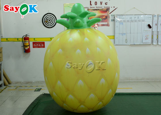 হলুদ 1.5mH 5ft ঝুলন্ত Inflatable আনারস ফল বেলুন