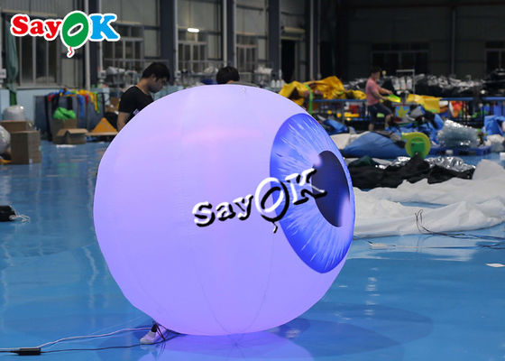 হ্যালোইন ইয়ার্ড 1.5 মি Inflatable আলোর সজ্জা নেতৃত্বে চোখের বেলুন