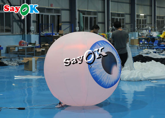 হ্যালোইন ইয়ার্ড 1.5 মি Inflatable আলোর সজ্জা নেতৃত্বে চোখের বেলুন