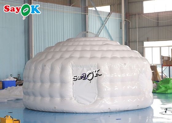 Inflatable Igloo Tent Dome 4.6m 15ft বায়ুরোধী আউটডোর পার্টি ডোম Inflatable Yurt Tent