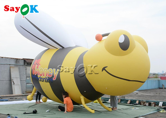 কাস্টম দৈত্য Inflatable মৌমাছি বিজ্ঞাপন স্থায়ী কার্টুন মডেল
