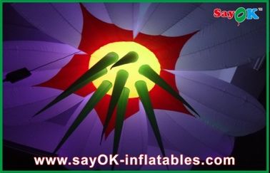 নতুন ডিজাইন রঙিন 1.5 মিলি আলো সজ্জা Inflatable ফুল ঝুলন্ত