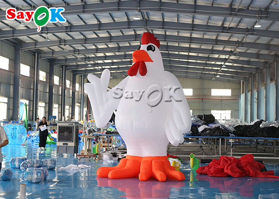 উৎসবের পার্টি সজ্জা সাদা inflatable কার্টুন অক্ষর 13ft পশু মুরগি মডেল হাঁস inflatable ইয়ার্ড সজ্জা