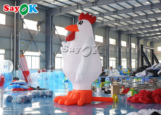 উৎসবের পার্টি সজ্জা সাদা inflatable কার্টুন অক্ষর 13ft পশু মুরগি মডেল হাঁস inflatable ইয়ার্ড সজ্জা