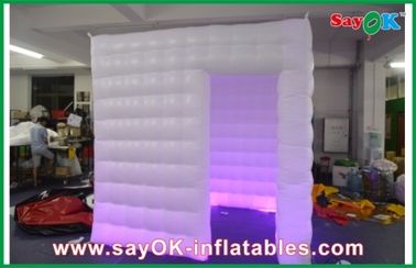 অক্সফোর্ড কাপড় Inflatable কাস্টম Inflatable পণ্য, হোয়াইট বিবাহের মোবাইল স্কয়ার ফটো বুথ