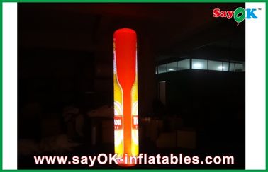 বিজ্ঞাপন LED Inflatable পিলার, Inflatable লোগো মুদ্রণ সঙ্গে নান্দনিক কলাম সজ্জা