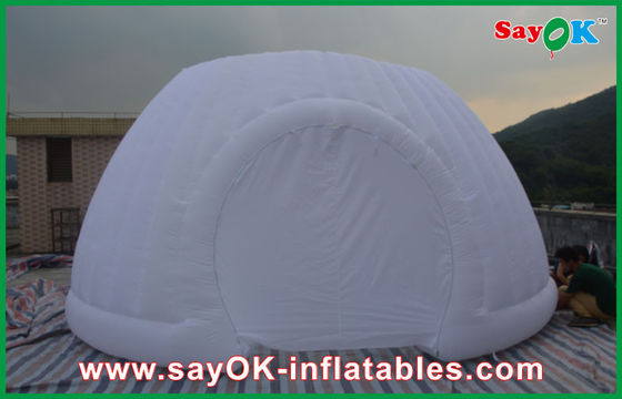 স্ট্রং অক্সফোর্ড কাপড় ডোম inflatable তাঁবু, বাণিজ্যিক inflatable গোলাকারতা তাঁবু LED আলো সঙ্গে পার্টি তাঁবু