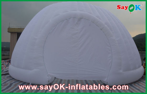 স্ট্রং অক্সফোর্ড কাপড় ডোম inflatable তাঁবু, বাণিজ্যিক inflatable গোলাকারতা তাঁবু LED আলো সঙ্গে পার্টি তাঁবু