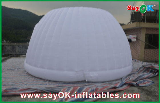 স্ট্রং অক্সফোর্ড কাপড় ডোম inflatable তাঁবু, বাণিজ্যিক inflatable গোলাকারতা তাঁবু LED আলো সঙ্গে পার্টি তাঁবু