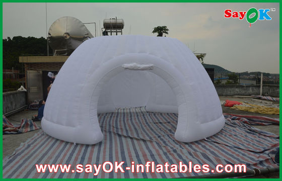 স্ট্রং অক্সফোর্ড কাপড় ডোম inflatable তাঁবু, বাণিজ্যিক inflatable গোলাকারতা তাঁবু LED আলো সঙ্গে পার্টি তাঁবু