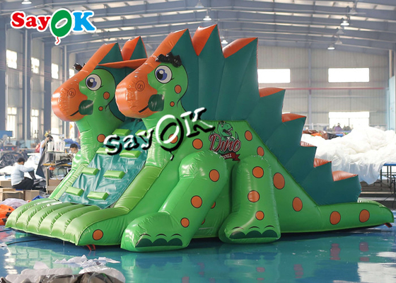 বাণিজ্যিক Inflatable Bouncy Slides Toddler Pvc Inflatable Dinosaur Dry Slide বহিরঙ্গন বিনোদন পার্কের জন্য