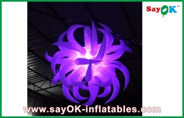 হোয়াইট Inflatable আলোর অলংকরণ নতুন বছরের সজ্জা জন্য Inflatable ফুল