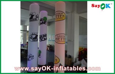 2m পার্টি বিজ্ঞাপন Inflatable LED কলাম স্তম্ভ Inflatable আলোর অলংকরণ