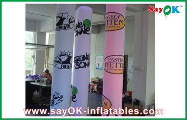 2m পার্টি বিজ্ঞাপন Inflatable LED কলাম স্তম্ভ Inflatable আলোর অলংকরণ