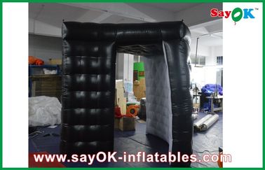 ব্ল্যাক পোর্টেবল ডিজিটাল Inflatable ফটো বুথ কিয়স্ক তাম্বু জলরোধী