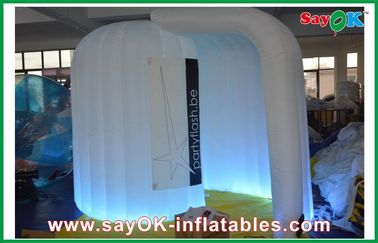 বড় LED লাইট Inflatable ফটো বুথ / 210 ডি স্ট্রং অক্সফোর্ড কাস্টম Inflatable পণ্য