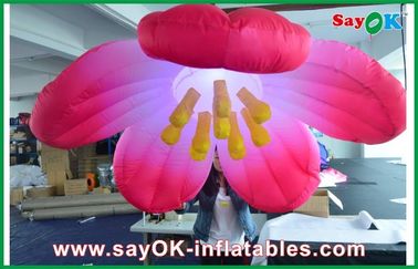1.5 মি ব্যাসার্ধ Inflatable আলোর অলংকরণ ফুল / inflatable ফ্লোর আলো